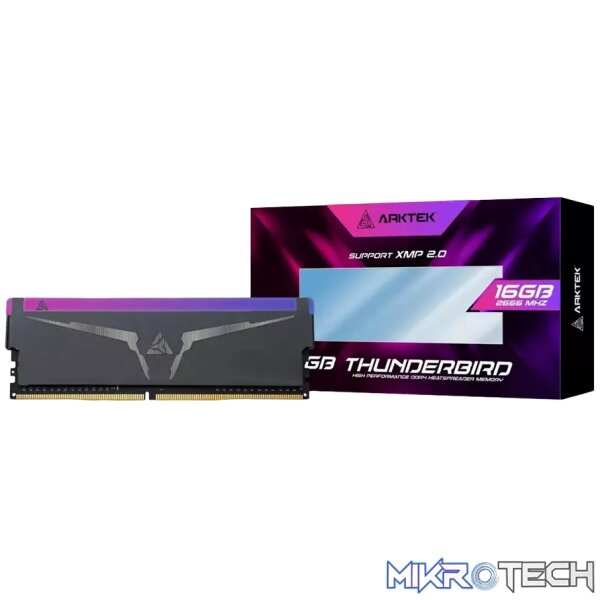 240228170012001732 Arktek 16GB DDR4 3200MHz Memory with Heatsink and RGB Lights - PC Desktop - Image 1