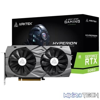 Arktek RTX 3060 GDDR6 12GB 192BIT Twin Fans with LED