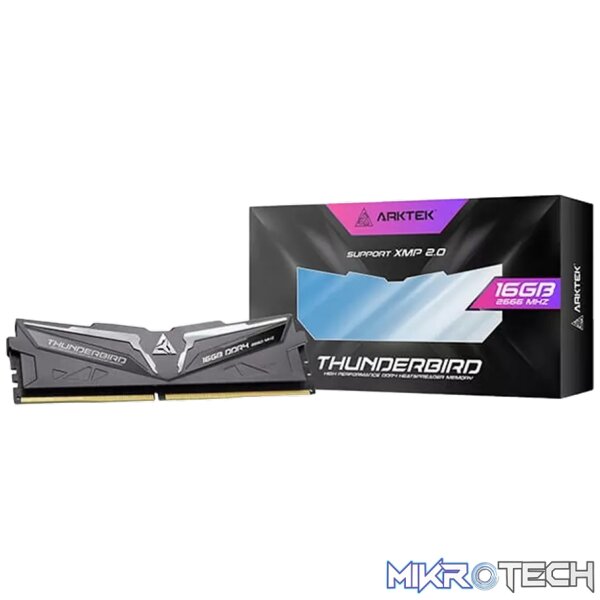 240228170016399286 Arktek Memory 16GB DDR4 PC-2666 DIMM RAM Module with Heatsink - Image 1