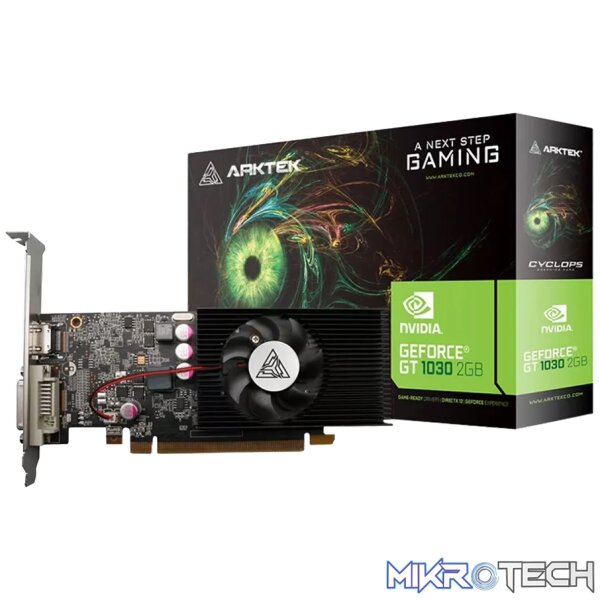 240228170017488830 Arktek GT1030 DDR4 4GB Low Profile GPU - Image 1