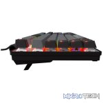 LORGAR Azar 514, Wired mechanical gaming keyboard, RGB backlight, 1680000 colour variations, 18 modes, keys number: 104, 50M clicks, linear dream switches, spring cable up to 3.4m, ABS plastic+metal, magnetic cover, 450*136*39mm, 1.17kg, black, EN layout - Image 5