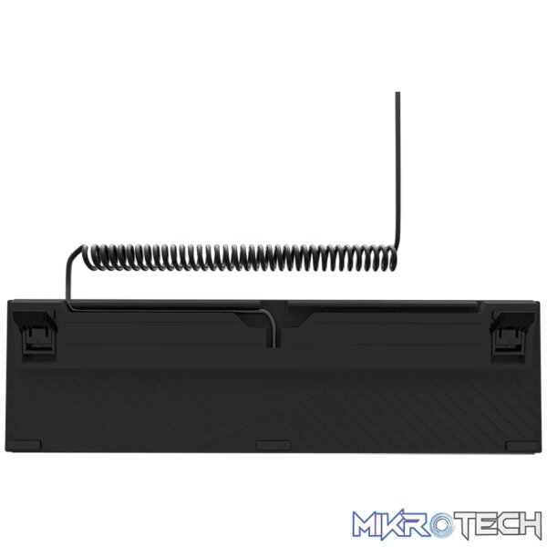 LORGAR Azar 514, Wired mechanical gaming keyboard, RGB backlight, 1680000 colour variations, 18 modes, keys number: 104, 50M clicks, linear dream switches, spring cable up to 3.4m, ABS plastic+metal, magnetic cover, 450*136*39mm, 1.17kg, black, EN layout - Image 7
