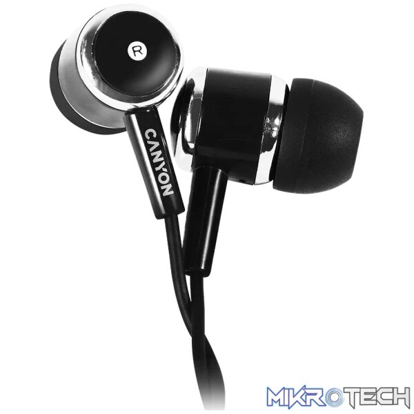 240612121256935953 CANYON headphones EPM-01 Mic 1.2m Black - Image 1
