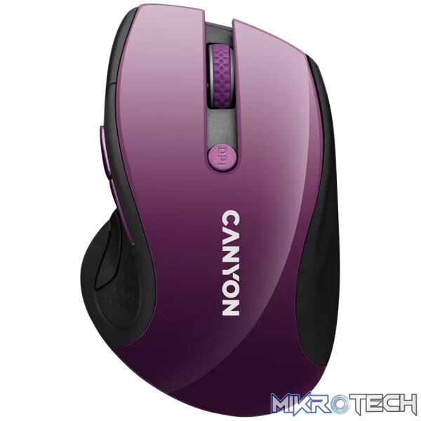 240617160030088408 CANYON mouse MW-01 BlueLED Wireless Purple - Image 1
