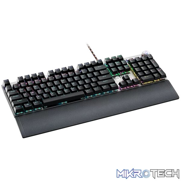 CANYON keyboard Nightfall GK-7 RGB US Wired Dark Grey - Image 2