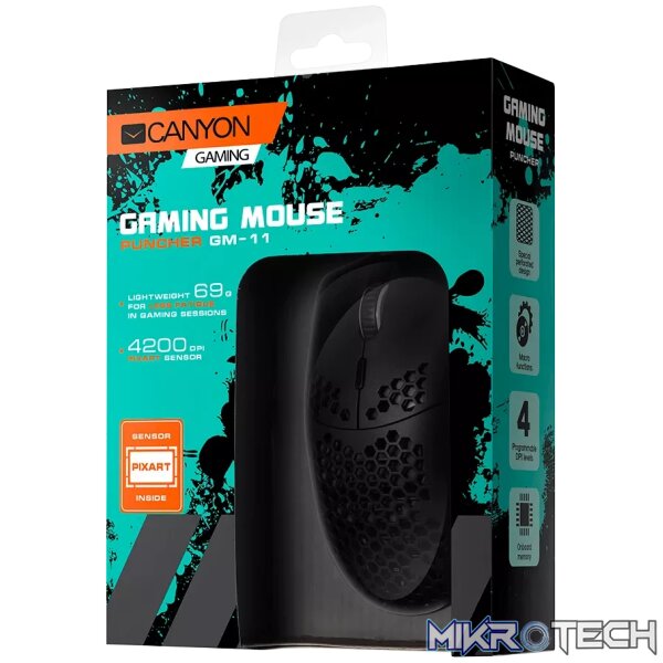 CANYON mouse Puncher GM-11 RGB 7buttons Wired Black - Image 4
