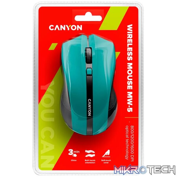 CANYON mouse MW-5 Wireless Green - Image 4