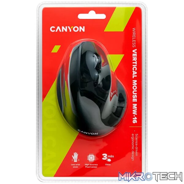 CANYON mouse MW-16 Vertical Wireless Black - Image 4