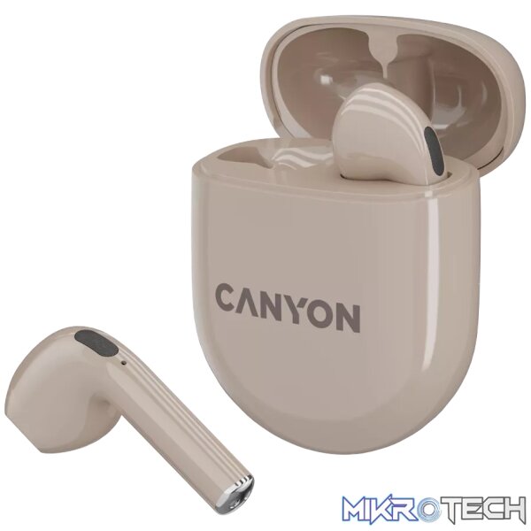 CANYON headset TWS-6 Beige - Image 3
