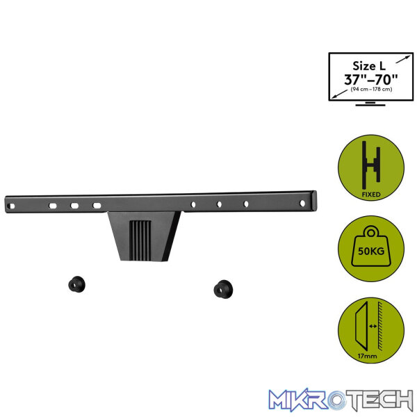 Goobay TV wall mount OLED FIXED (L) for TVs from 37" to 70" - Image 6