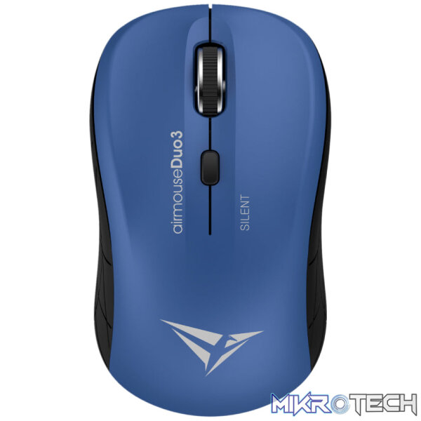 Alcatroz Airmouse Duo 3 Silent Wireless and Bluetooth Mouse - Black/Blue - Image 3