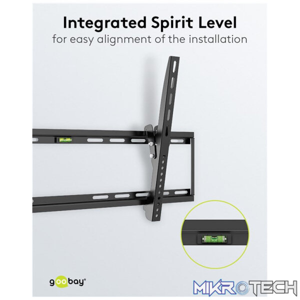 Goobay TV Wall Mount Basic Tilt for TVs from 43" to 100" - Image 3