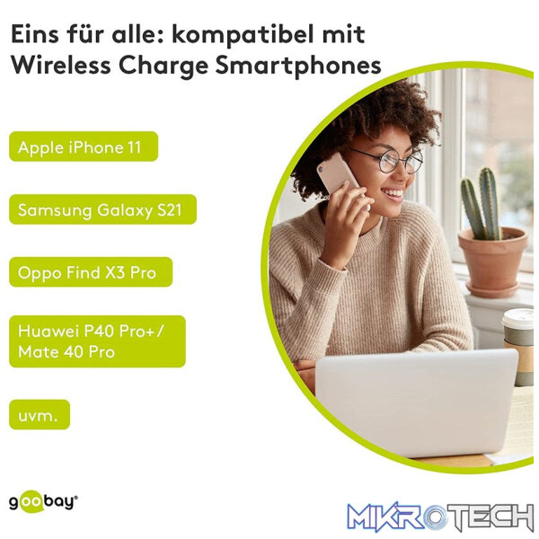 Goobay Wireless Qi Desktop 10w Fast Charger - Image 13