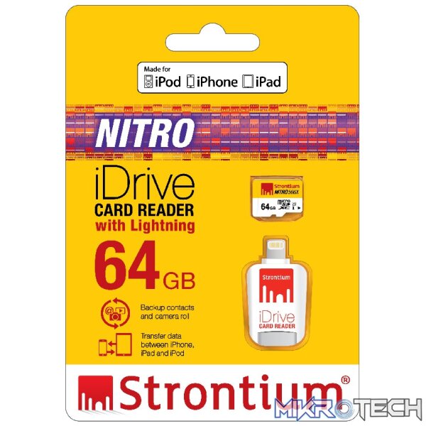 STRONTIUM Nitro microSD Card with iDrive Card Reader - Image 3
