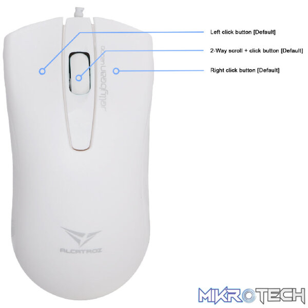 Alcatroz Jellybean U2000 Keyboard and Mouse - White/Mint - Image 30