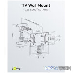 Goobay TV wall mount OLED FULLMOTION (L) for TVs from 37" to 70" - Image 9