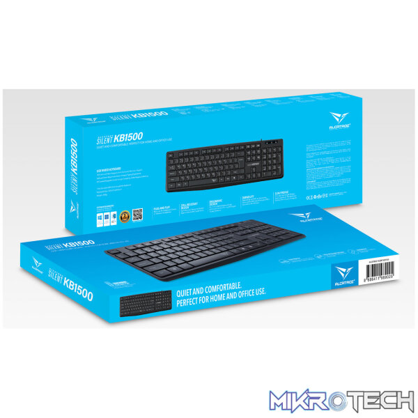 Alcatroz Silent USB Wired Keyboard - Image 3