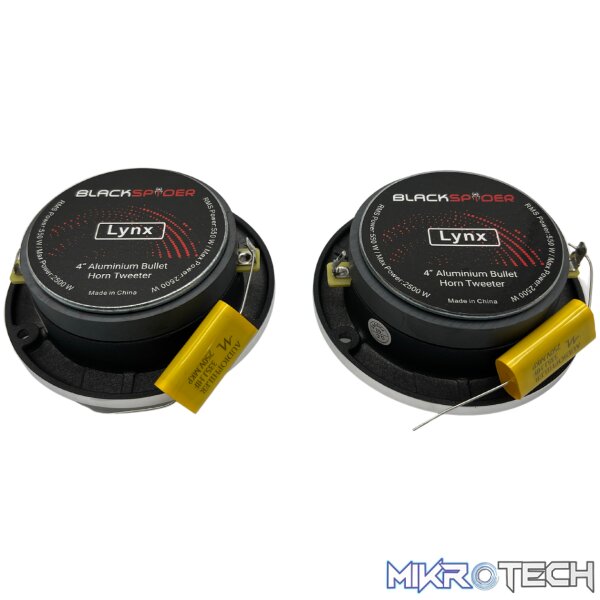 Blackspider LYNX 4" 2500W Aluminium Bullet Tweeter - Image 2