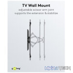Goobay TV wall mount Basic FULLMOTION (XL) for TVs from 43" to 100" - Image 8