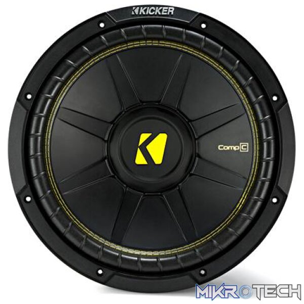 44CWCS124_front Kicker 44CWCS124 12" CompC 4-ohm Series Subwoofer - Image 1