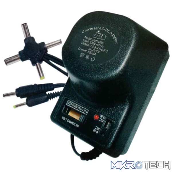 49743519-1-zoom Universal AC/DC Adaptor 500mA - Image 1