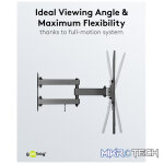 Goobay TV wall mount Basic FULLMOTION (M) for TVs from 32" to 55" - Image 5