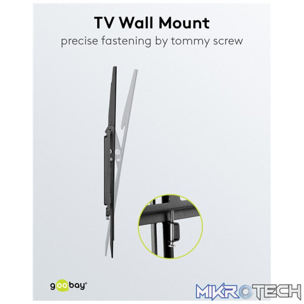 Goobay TV Wall Mount Basic Tilt for TVs from 37" to 70" - Image 4