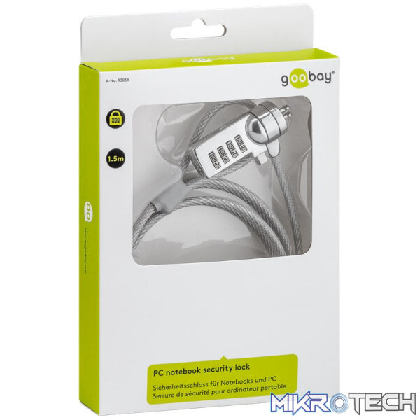 Goobay Security Combination Lock for Notebooks - Image 2