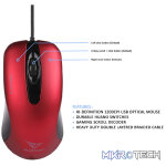 Alcatroz Stealth 5 USB Mouse - Metallic Blue - Image 8