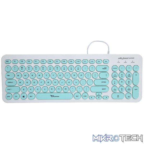 Alcatroz Jellybean U2000 Keyboard and Mouse - White/Mint - Image 35