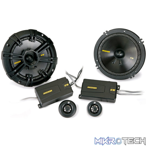 6.5-Inch-Speakers-KIC13-40CSS674-N-detailed-image-1 Kicker Car Audio CSS674 CS-Series 6-3/4" 2-Way Split System Speakers - Image 1