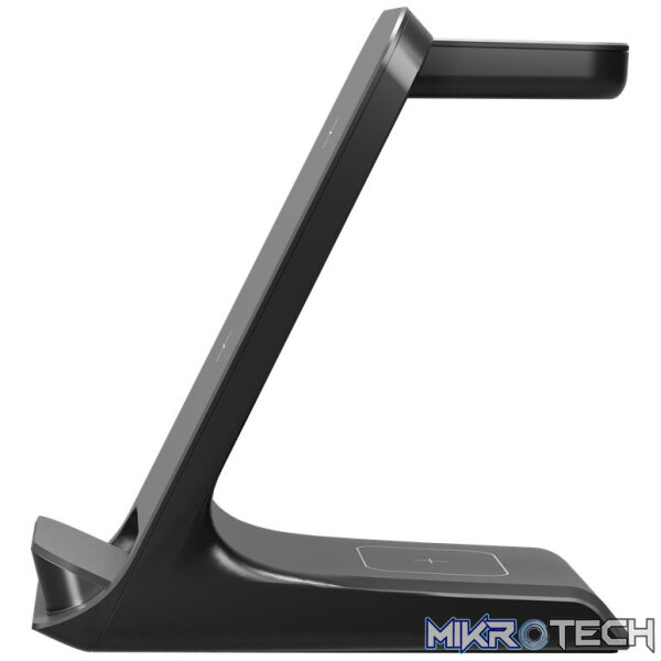 Goobay 3-in-1 Wireless Qi Charger - Black - Image 3