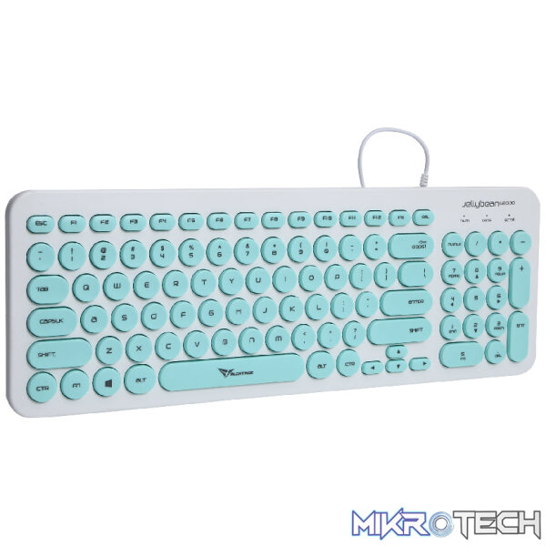 Alcatroz Jellybean U2000 Keyboard and Mouse - White/Peach - Image 37