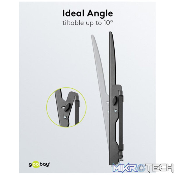 Goobay TV Wall Mount Basic Tilt for TVs from 43" to 100" - Image 4