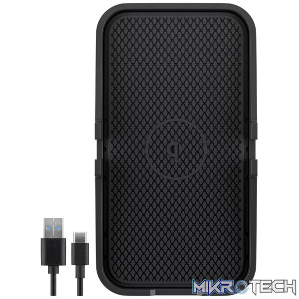 Goobay Wireless Qi Charging Mat 15W Fast Charger - Black - Image 6