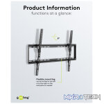Goobay TV Wall Mount Basic Tilt for TVs from 37" to 70" - Image 6