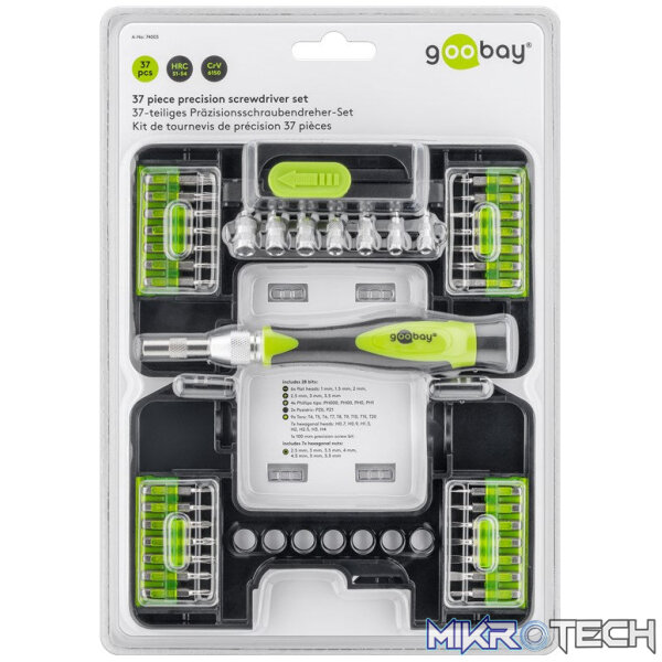 Goobay 37-Piece Precision Screwdriver Set - Image 3