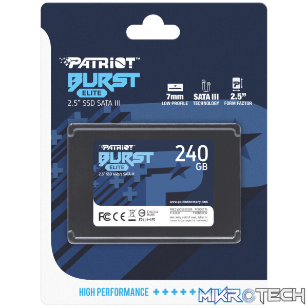 Patriot Burst Elite 120GB 2.5" SATA III SSD - Image 10