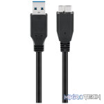 Goobay USB 3.0 A to Micro B SuperSpeed 1m Cable - Black