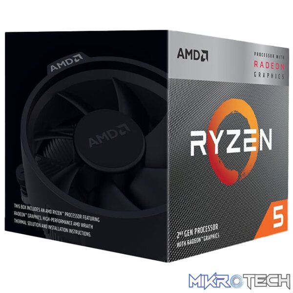 AMD RYZEN 5 3400G 4-CORE 3.7GHZ AM4 - Image 2