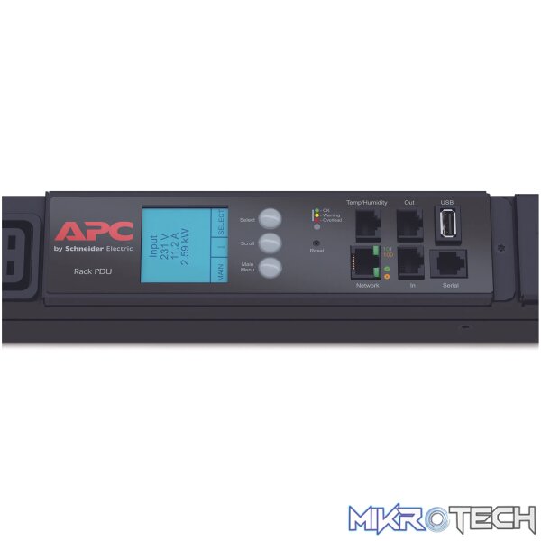 APC RACK PDU 2G METERED ZEROU 22.0KW 32A - Image 4