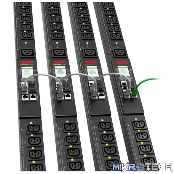 APC RACK PDU 9000 SWITCHED ZEROU 30A 200/208V (21) C13 & (3) C19 - Image 3