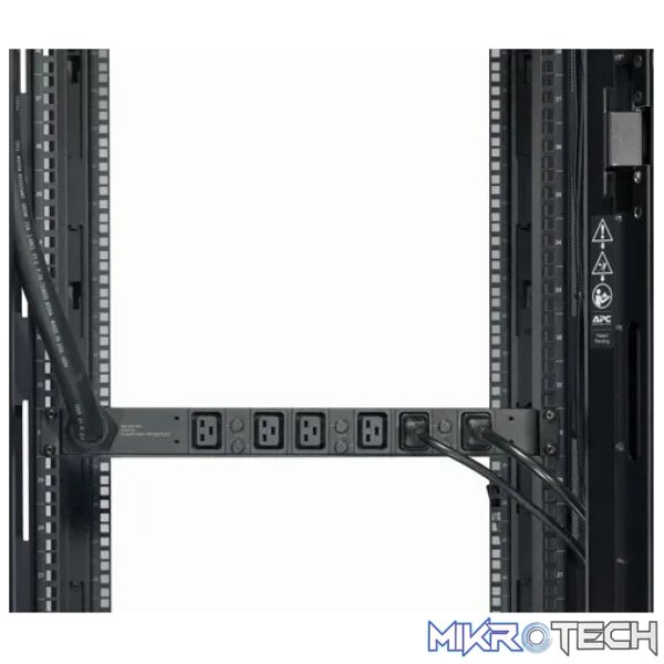 APC RACK PDU BASIC 1U 14.4KW 208V (6) C19 - Image 2