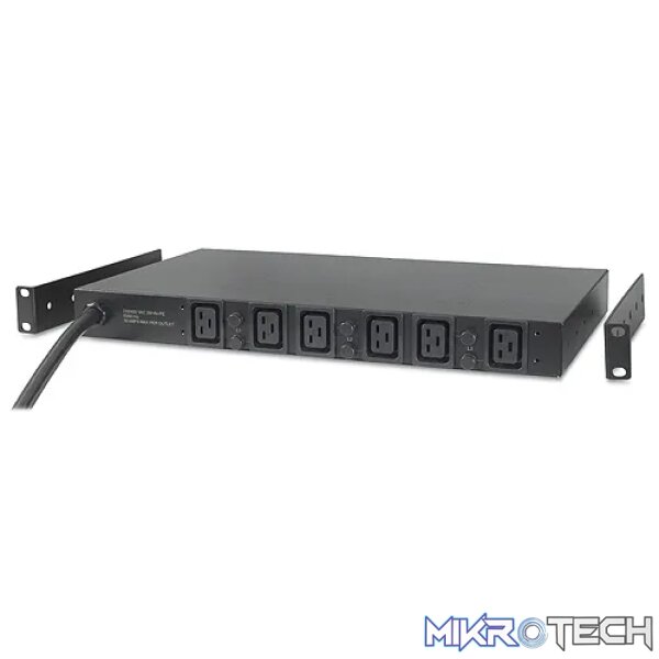APC RACK PDU BASIC 1U 14.4KW 208V (6) C19 - Image 4