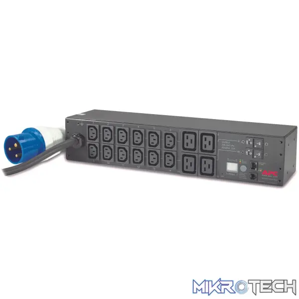 APC RACK PDU METERED 2U 32A 230V (12) C13 & (4) C19 APC RACK PDU METERED 2U 32A 230V (12) C13 & (4) C19