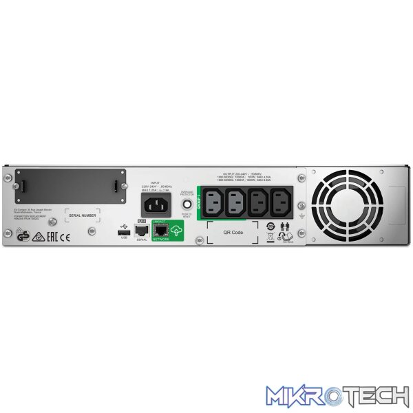 APC SMART-UPS 1000VA LCD RM 2U 230V WITH SMARTCONNECT - Image 3