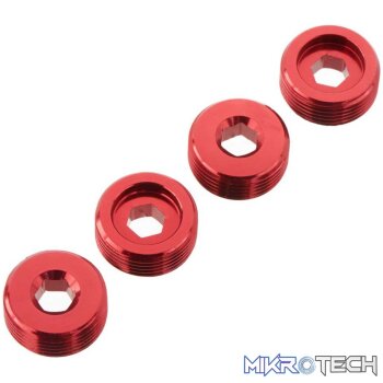 AR330196 Nut Front Hub Aluminum Red (4
