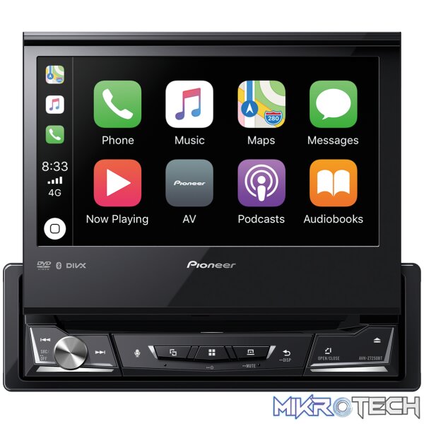 AVH-Z7250BT_3 Pioneer AVH-Z7250BT In-Dash BT/DVD/USB Single Din Player with Apple CarPlay & Android Auto - Image 1
