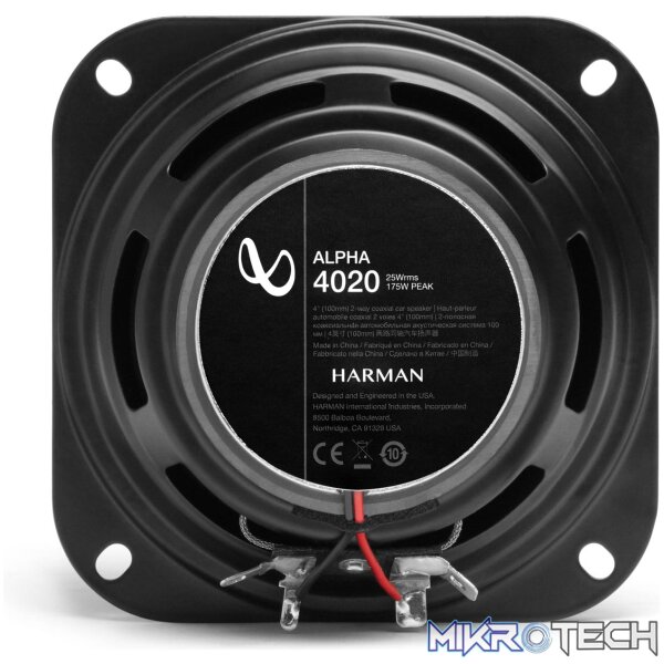 Infinity ALPHA4020 4" 2-Way 175W Speakers - Image 2