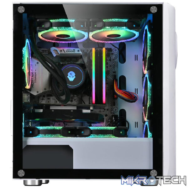 Armaggeddon Tron Holo-3 mATX Gaming Case - Black - Image 3